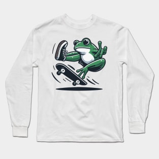 Skater Frog Long Sleeve T-Shirt